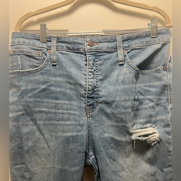 Madewell Blue Distressed Women's Jeans Size 33 - Picture 2 of 7